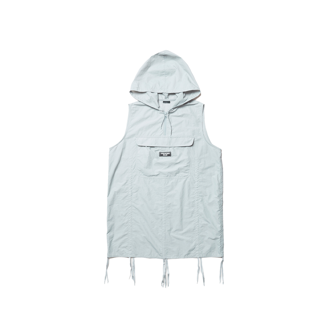 언노운 블루 셔링 미니 드레스 그레이(Unknown Blue Shirring Mini Dress Gray)