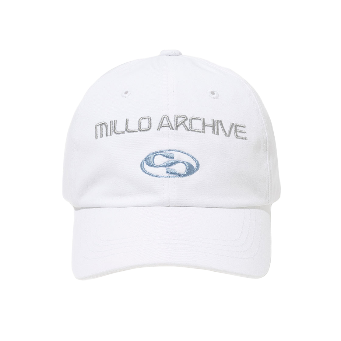 ML347OW Millo Archive Clear Emblem Ball Cap Off White