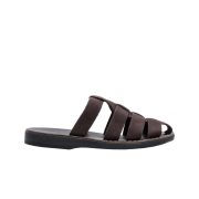 Jerusalem Sandals X Mfg No.1063 Michael Slide Brown Nubuck