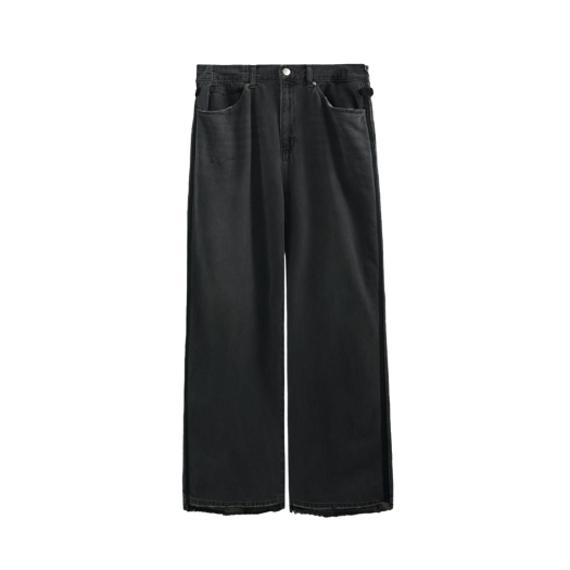 PL5PPT1014BC Polyteru Rebuild Gosima Denim Pants Type 002 (Tape) Washed Black