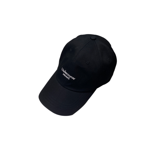 UMCM17BW Undermycar Mu.17 Anti Fxxking Logo Play Basic Ball Cap Black / White