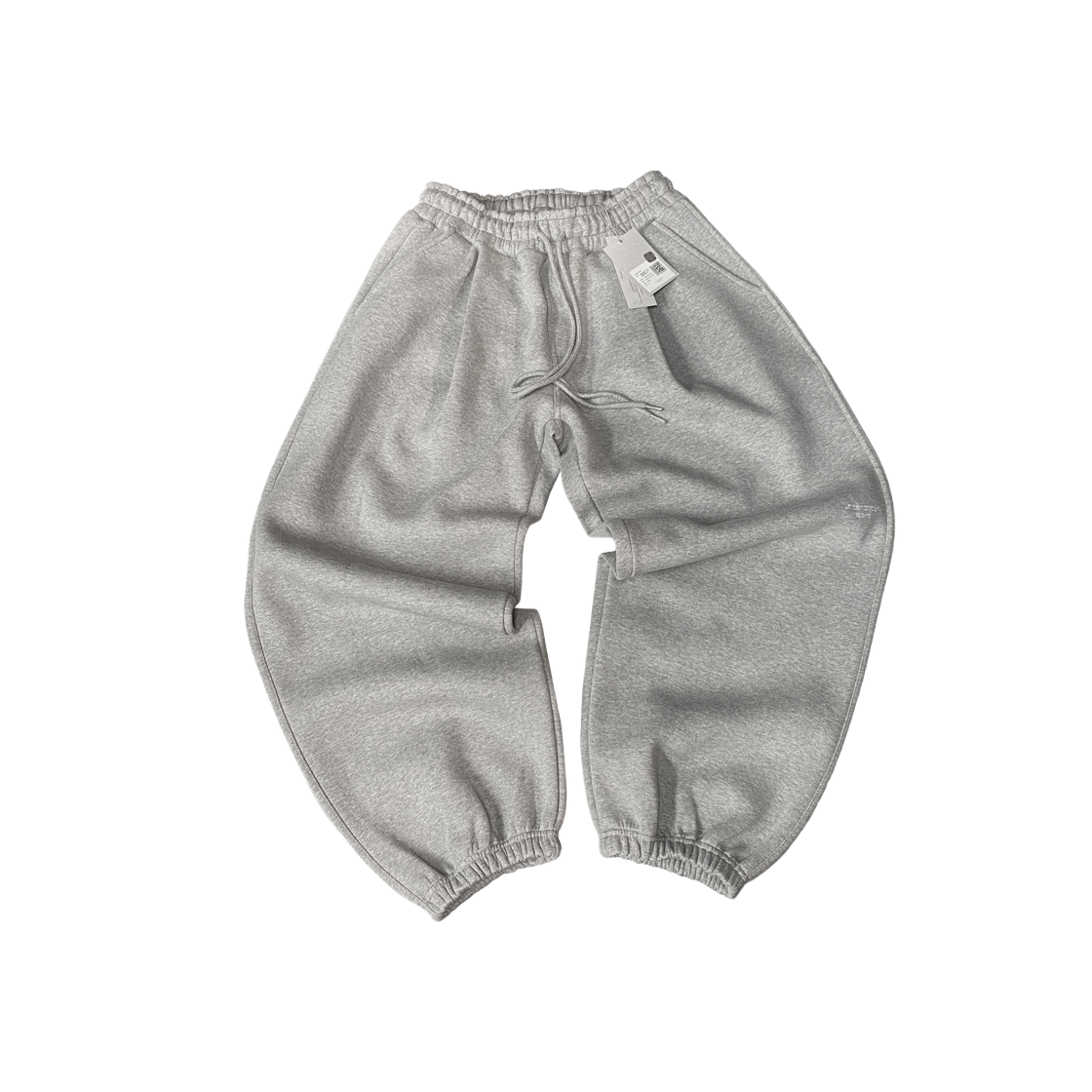 언더마이카 무.03 안티 Fxxking 로고 플레이 오버사이즈 스웨트 조거 멜란지그레이(Undermycar Mu.03 Anti Fxxking Logo Play Oversized Sweat Jogger Melange Gray)