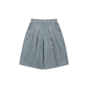 Ajobyajo Recycled Denim Bermuda Pants Sky Blue