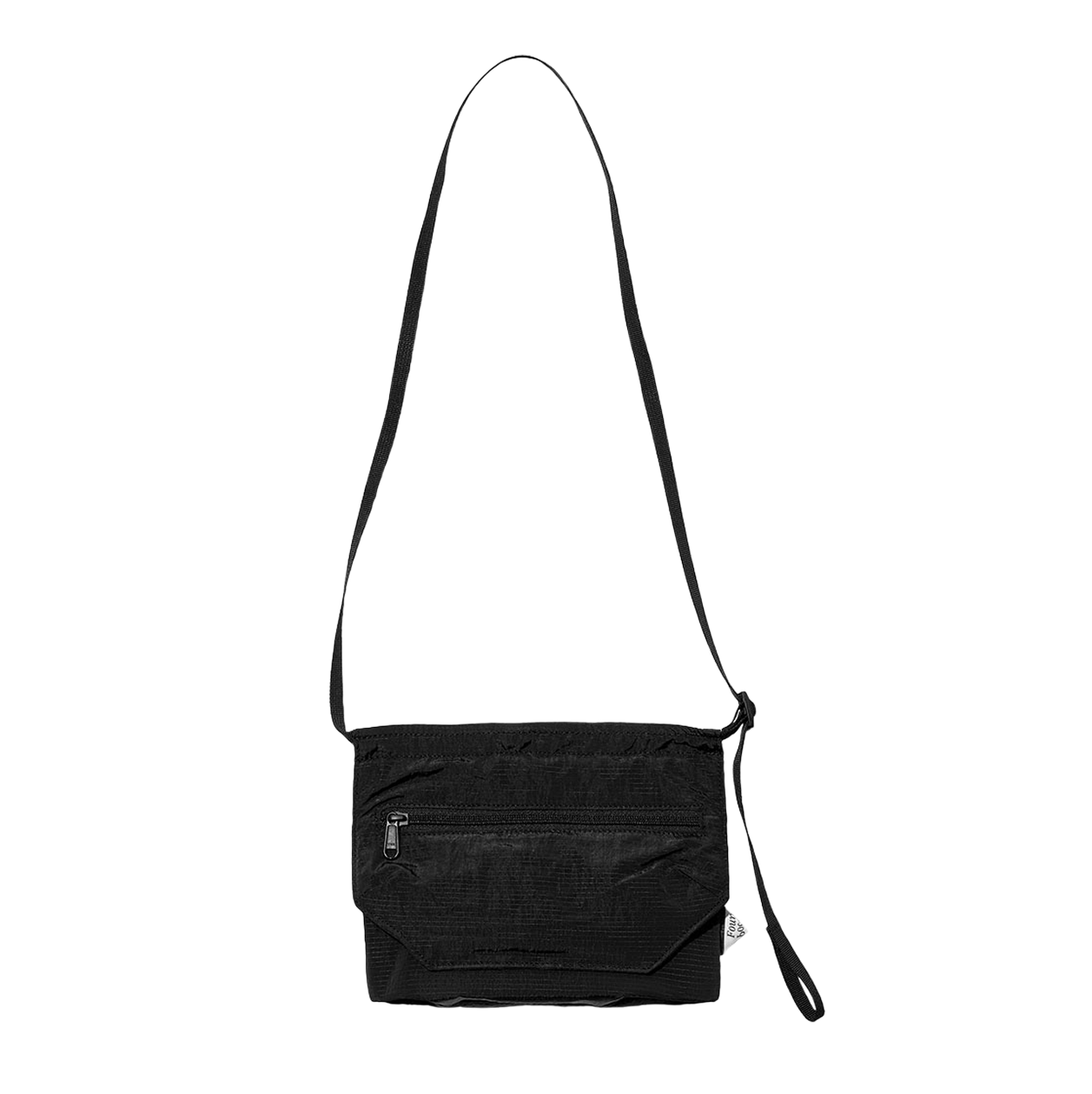 파운드 포켓 페더 사코슈 백 블랙(Found Pocket Feather Sacoche Bag Black)