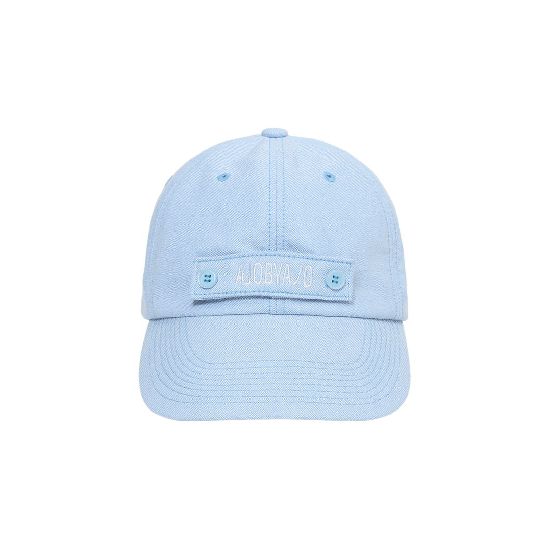 AJ242HT001SB Ajobyajo Logo Oxford Cap Sky Blue