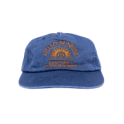 Hello Sunrise Arch Logo 5 Panel Cap Ocean Blue