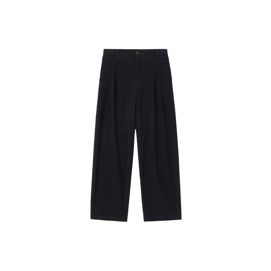 티엔지티 키노시타 벌룬 캐롯핏 시어서커 팬츠 블랙