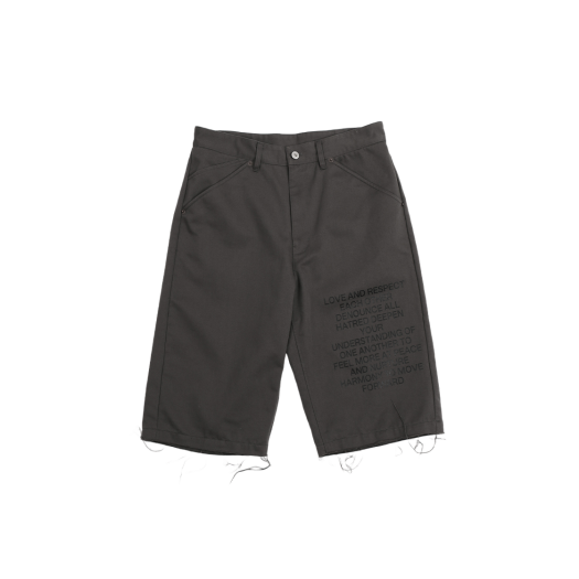 SE24SPT06KK Surface Edition Typo Shorts Dark Khaki
