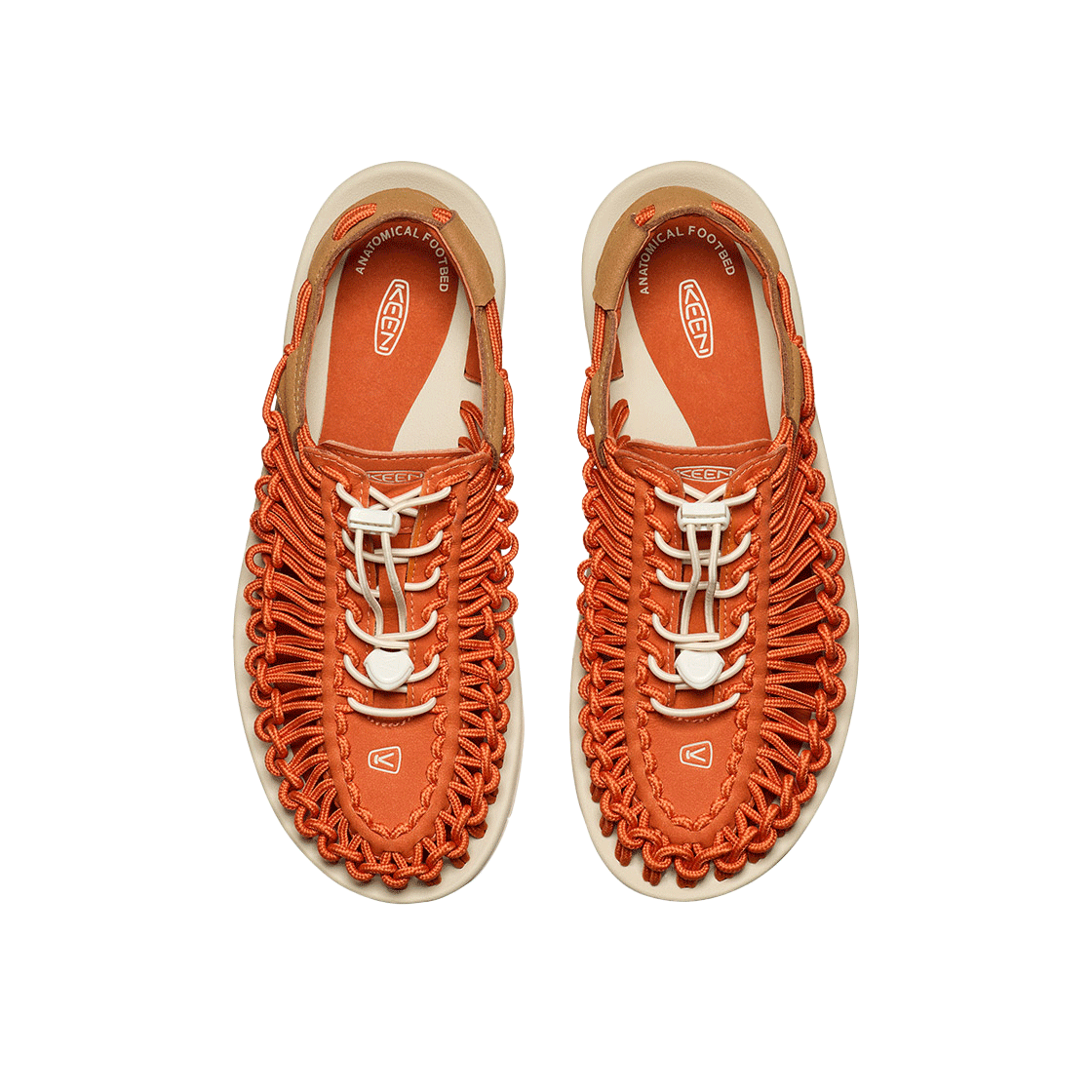 킨 유니크 진한 오렌지 남성 샌들(Keen Uneek Sandal Men Gold Flame/Chipmunk) - 3