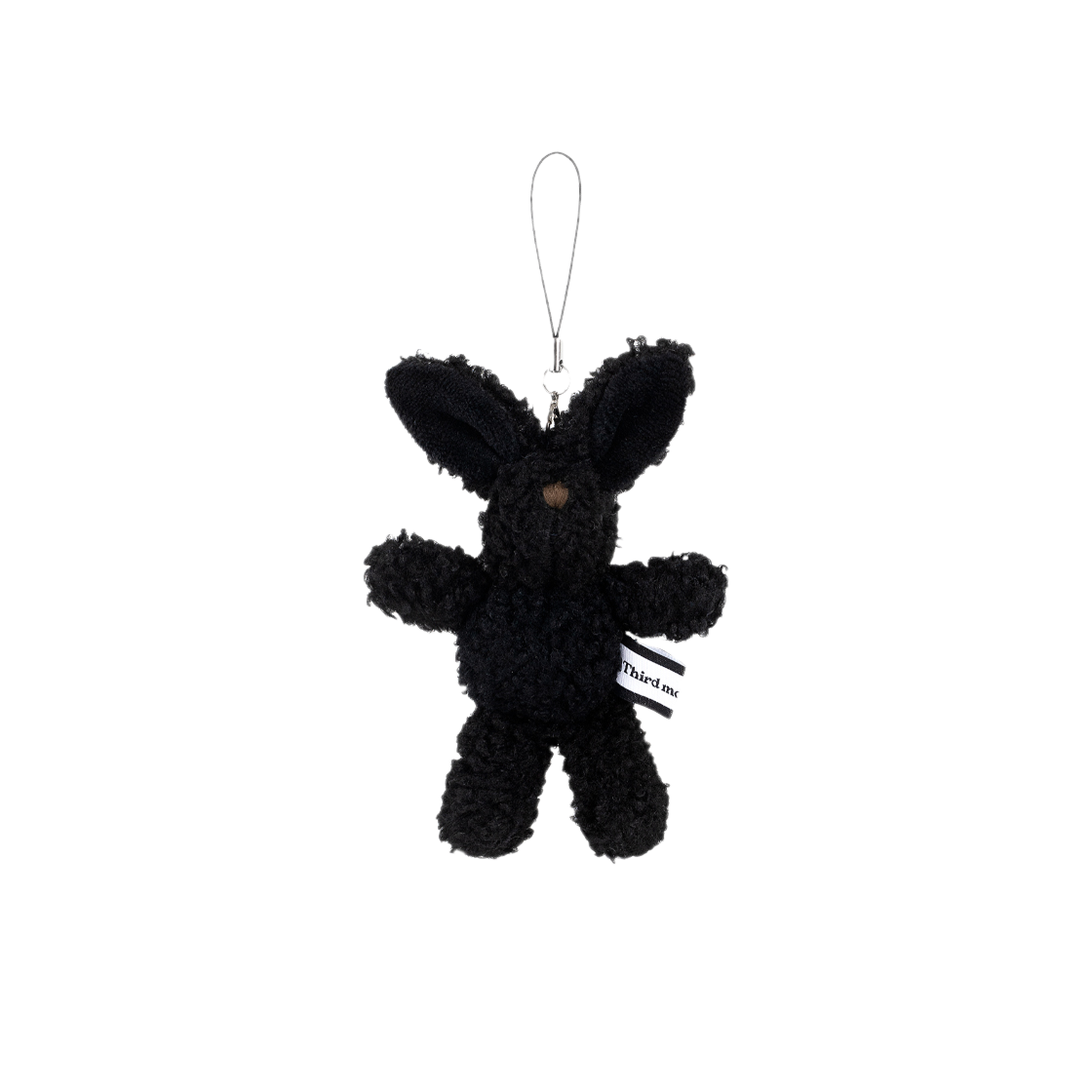 써드무브먼트  블랙 버니 폰 스트랩(Third movement Black Bunny Phone Strap)