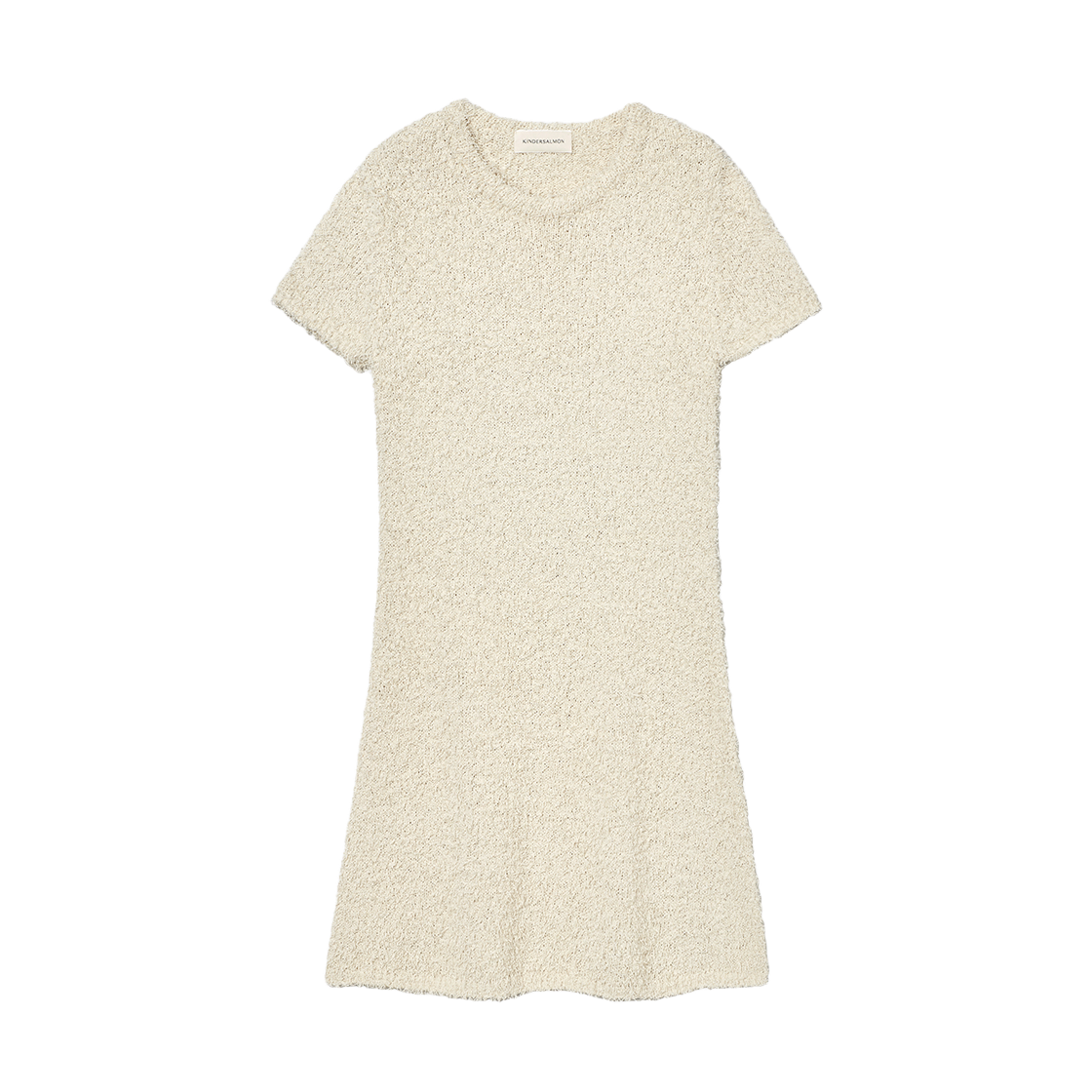 킨더살몬 우먼 텍스처 니트 드레스 크림 옐로우