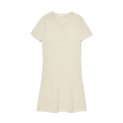 Kindersalmon Women Texture Knitted Dress Cream Yellow