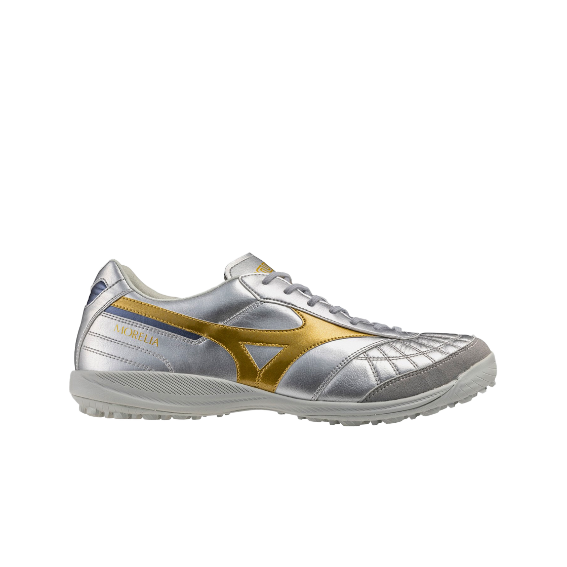 미즈노 모렐리아 살라 재팬 TF 갤럭시 실버 골드(Mizuno Morelia Sala Japan TF Galaxy Silver Gold)