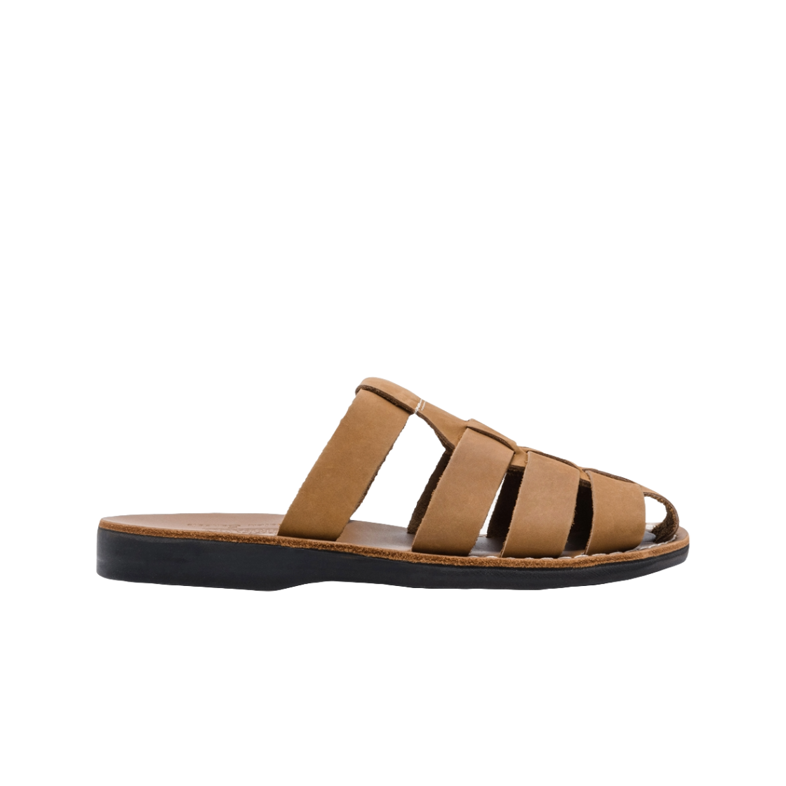 JS-1063N-MFG-TAN Jerusalem Sandals X Mfg No.1063 Michael Slide Tan Nubuck