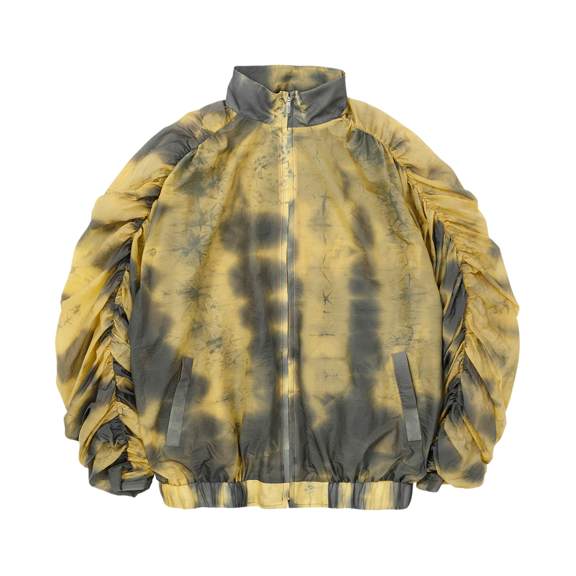 AJ242OT006YL Ajobyajo Tie-Dye Pleats Jacket Yellow