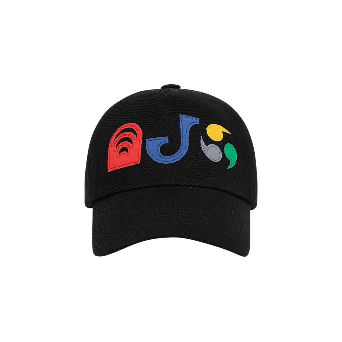 PB242HT002BK Ajobyajo PBA Ajo Pictogram Nylon Applique Cap Black