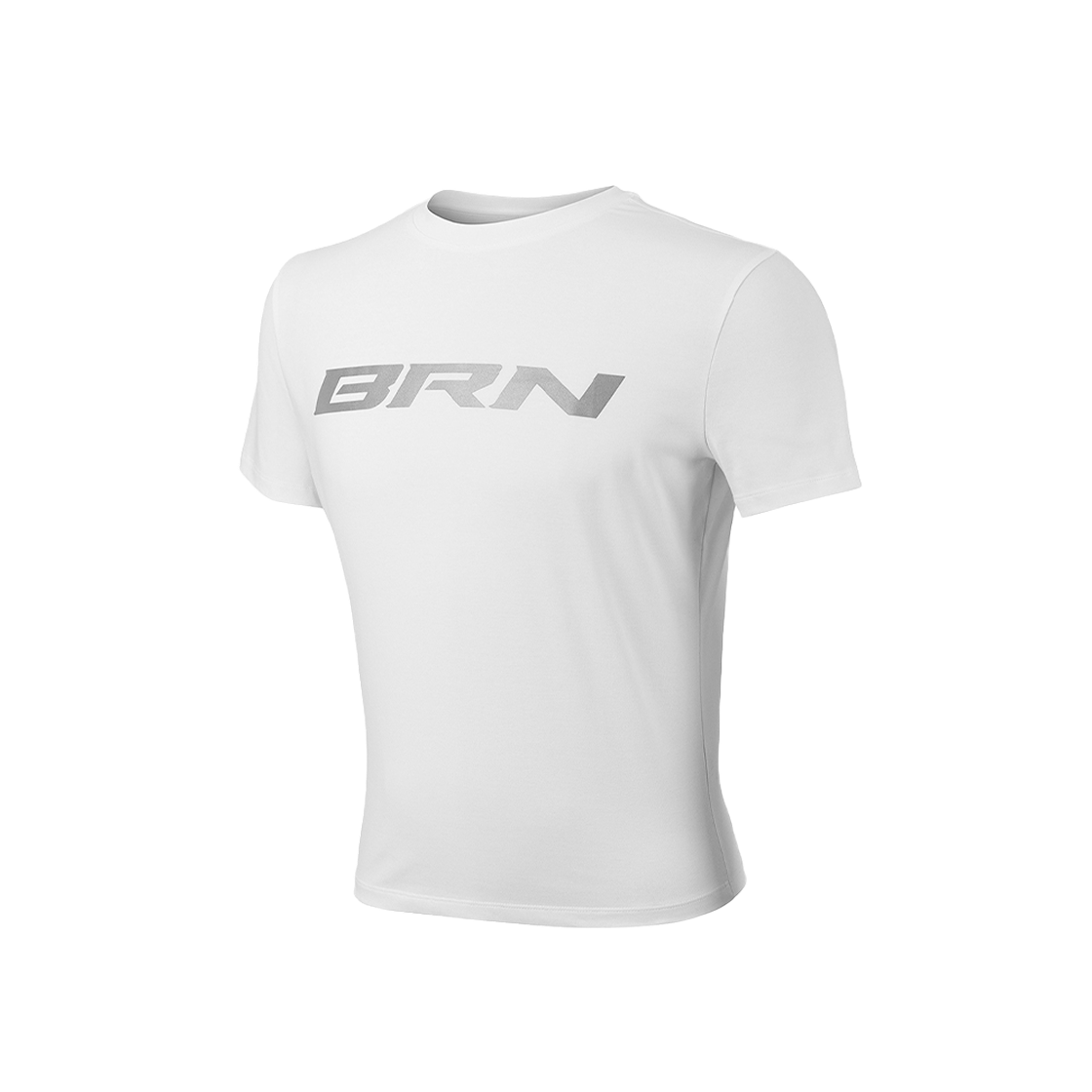 본투윈 BRN 리플렉티브 머슬핏 티셔츠 화이트
