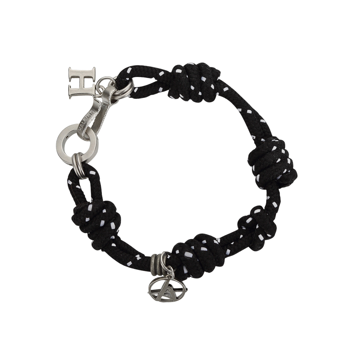 알렌느 노티드 코드 브레이슬릿 블랙(Haleine Knotted Cord Bracelet Black (VA213))