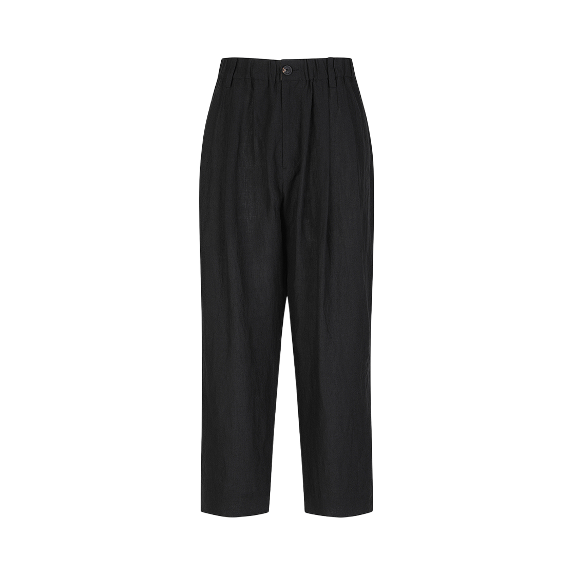 KM4CPALZC10BK Ziggy Chen Pleated Tappered Cut Trousers Black - 24FW - 대표 이미지 #1