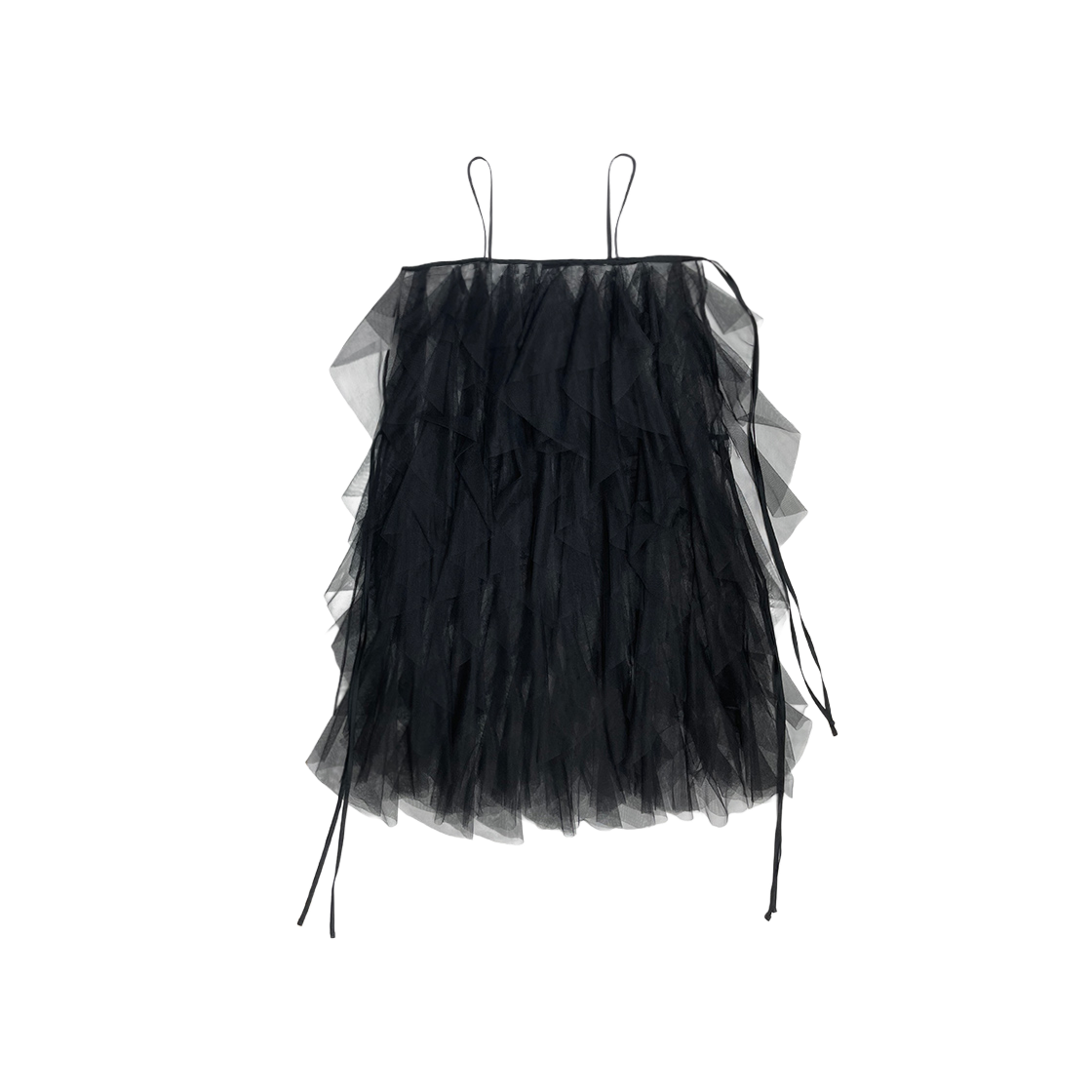 2024HSDRESS05 Rubati Airy Tulle Lace Dress for Layering Black