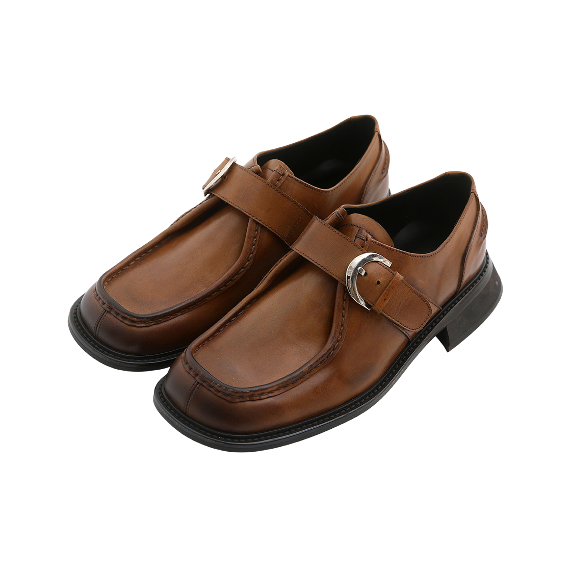 [프리오더] 알렌느 레더 몽크스트랩 브라운([프리오더] Haleine Leather Monkstraps Brown (VH203))