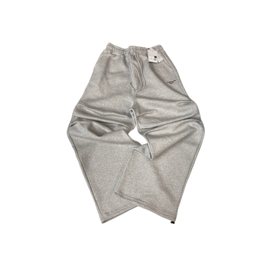 UMCM21MG Undermycar Mu.21 Anti Fxxking Logo Play Triple Knee Tuck Over Fit Pants Melange Gray