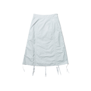Unknown Blue Shirring Skirt Gray