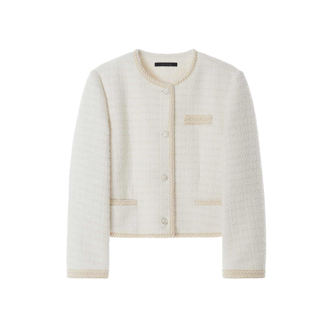 지지지 클래시 트위드자켓 크림아이보리(zeezeezee Classy Tweed Jacket Cream Ivory)