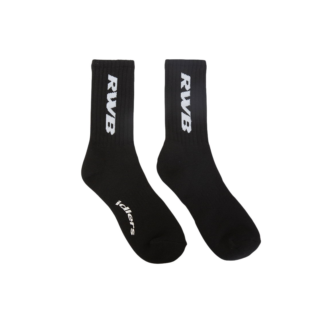 P0000BDC_BK RWB Logo Socks Black