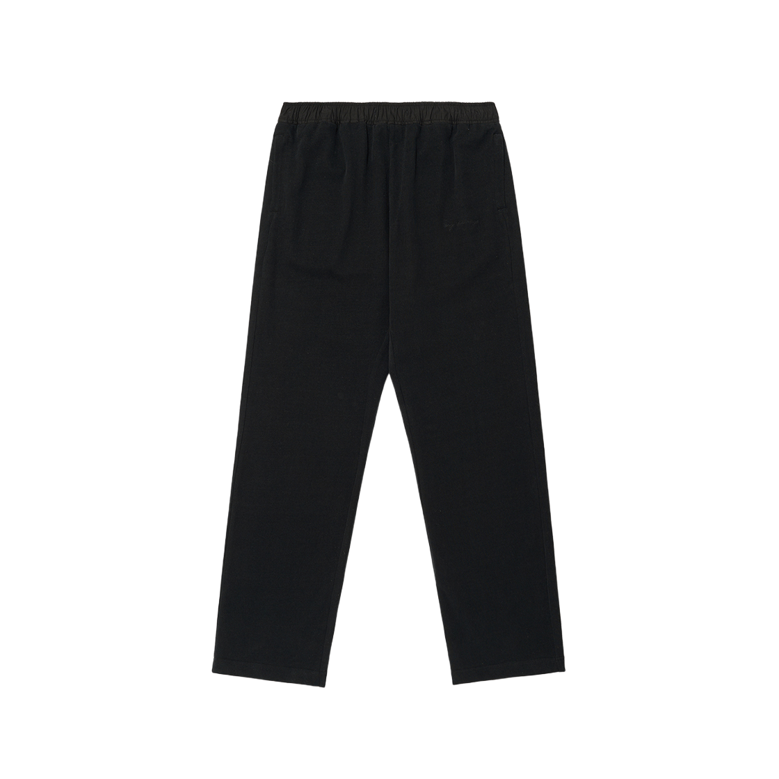 BR003CLT0001C01 BY RANG Cotton Logo Trousers Black