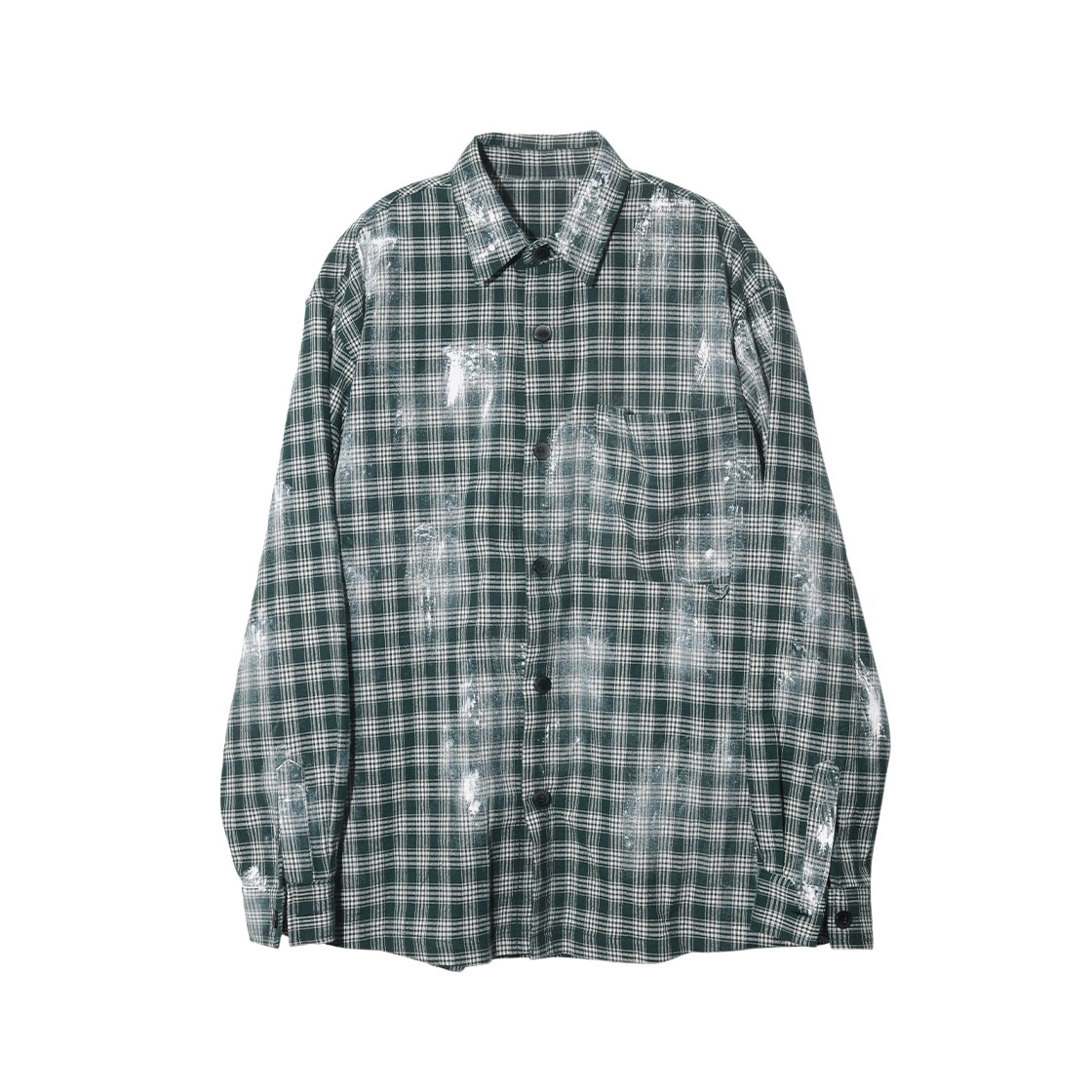 논플로어 페인터스 오버 셔츠 그린