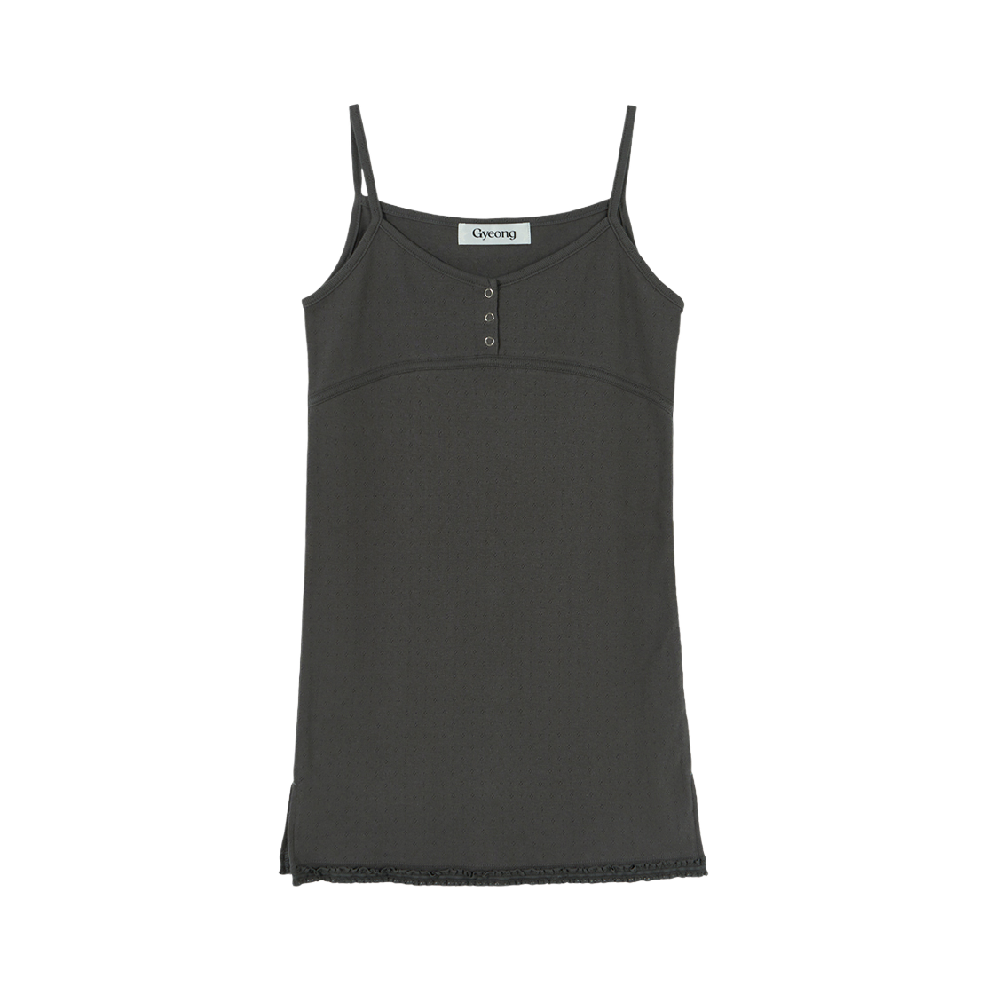 GY42SL001CC Gyeong Lace Long Sleeveless Charcoal