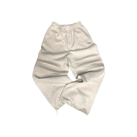 UMCM21OM Undermycar Mu.21 Anti Fxxking Logo Play Triple Knee Tuck Over Fit Pants Oatmeal