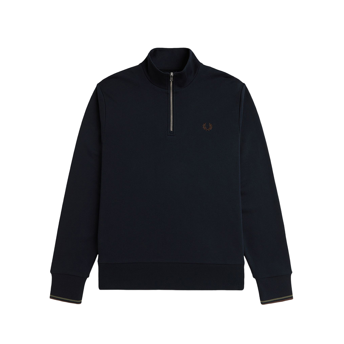 프레드페리 하프집 스웻셔츠 네이비(Fred Perry Half Zip Sweatshirt Navy) - 1