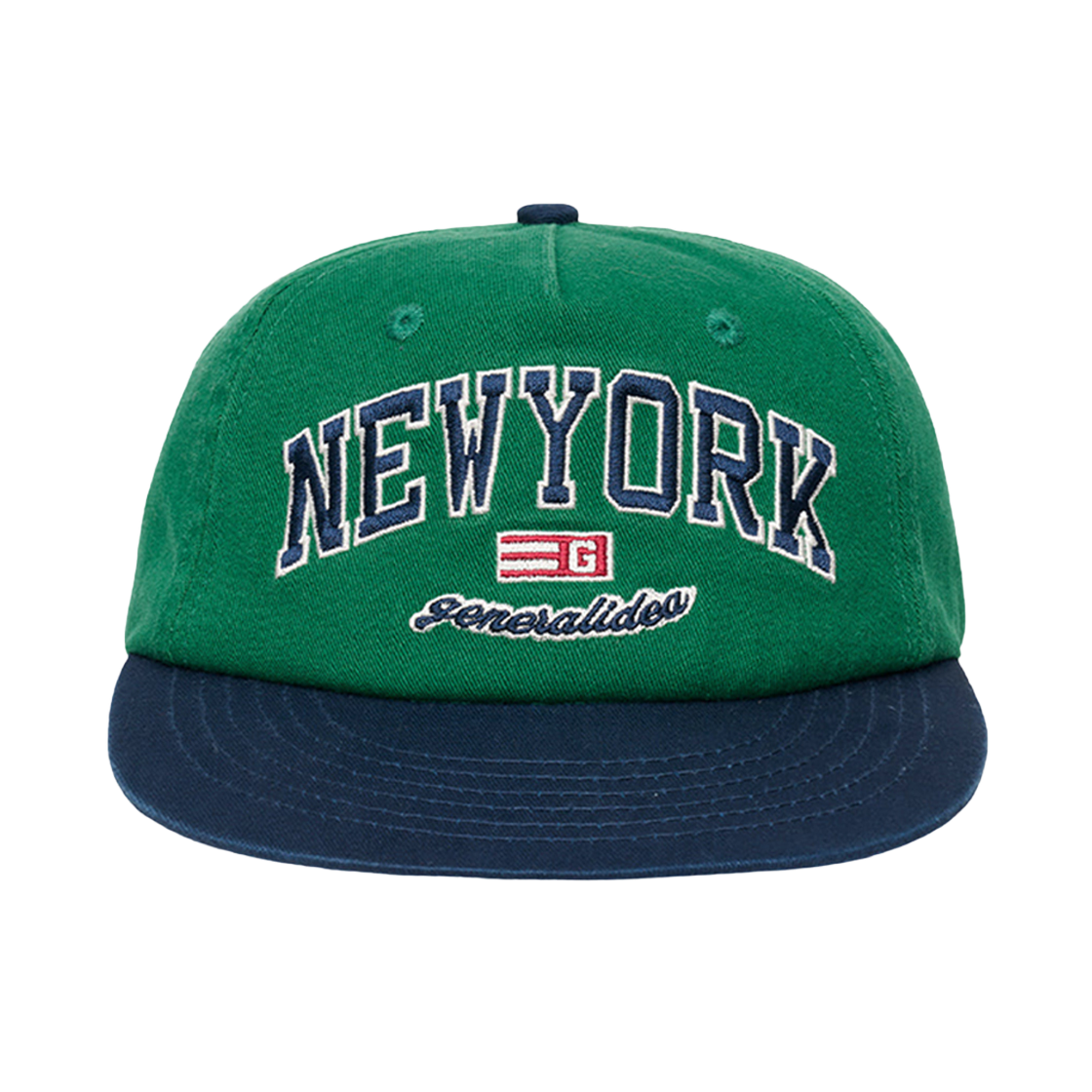 제너럴아이디어 유니섹스 뉴욕 레트로 볼캡 그린(General Idea Unisex New York Retro Ball Cap Green)