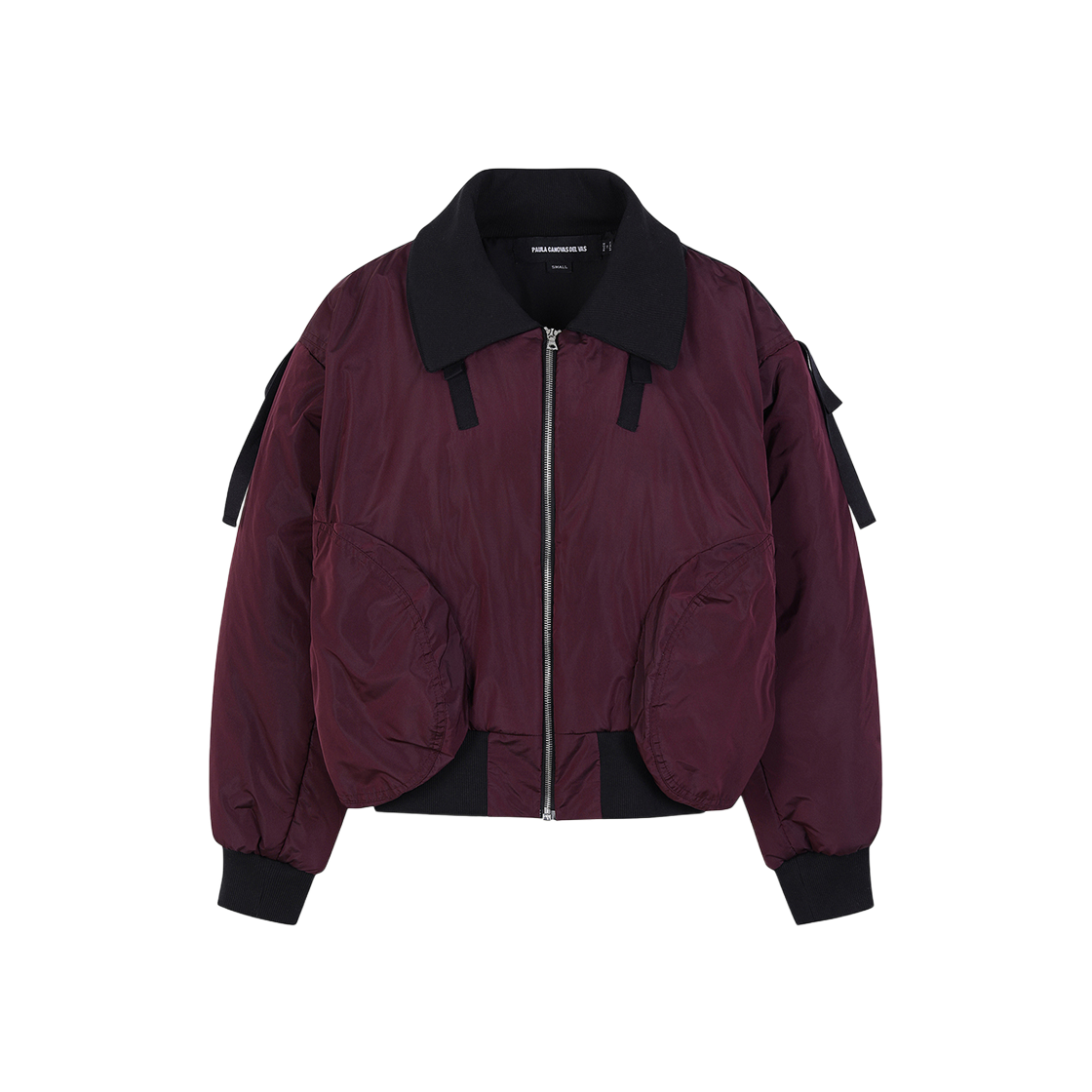 파울라 카노바스 델 바스 우먼 봄버 자켓 오베르진 - 24FW(Paula Canovas Del Vas Women Bomber Jacket Aubergine - 24FW)