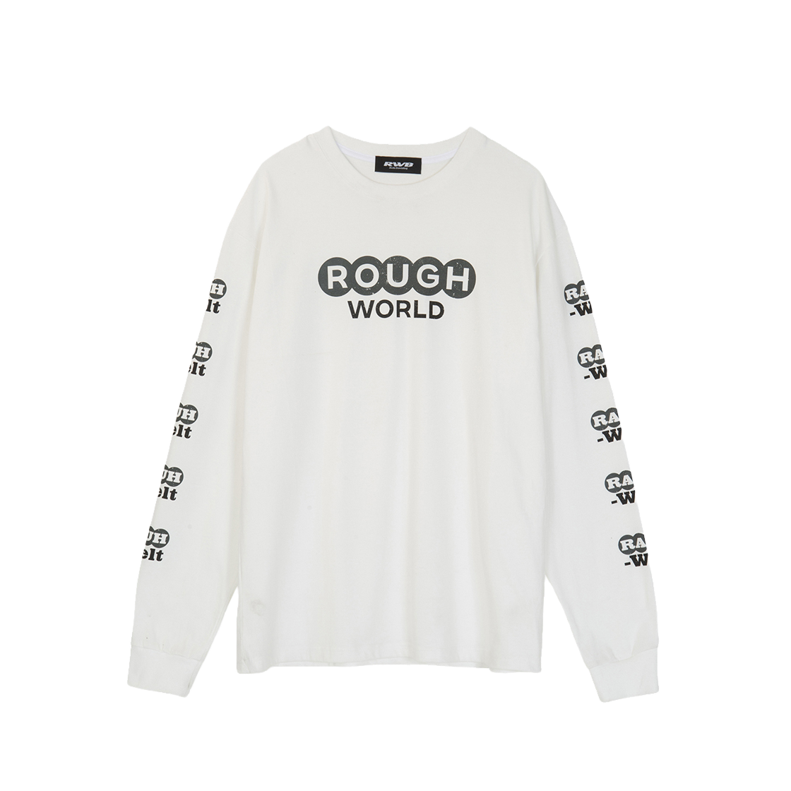 알더블유비 러프 월드 롱 슬리브 티셔츠 화이트(RWB Rough World LS Tee White)