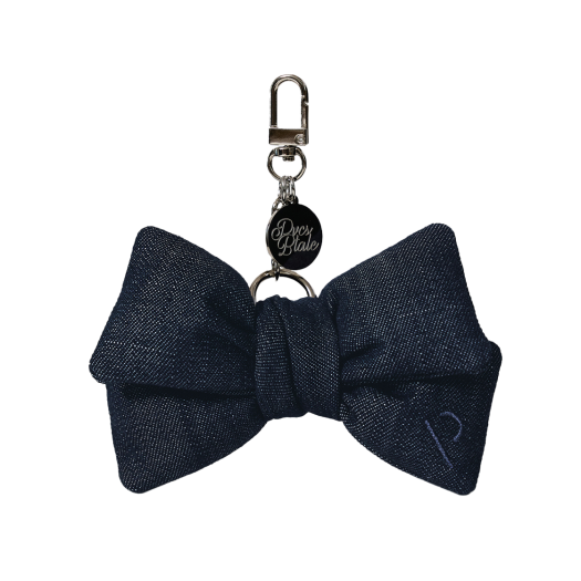 CPV242AC01 [KREAM 단독] PVCS x Bloomingtale Ribbon Denim Keyring Raw Denim