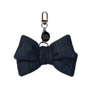 [KREAM 단독] PVCS x Bloomingtale Ribbon Denim Keyring Raw Denim