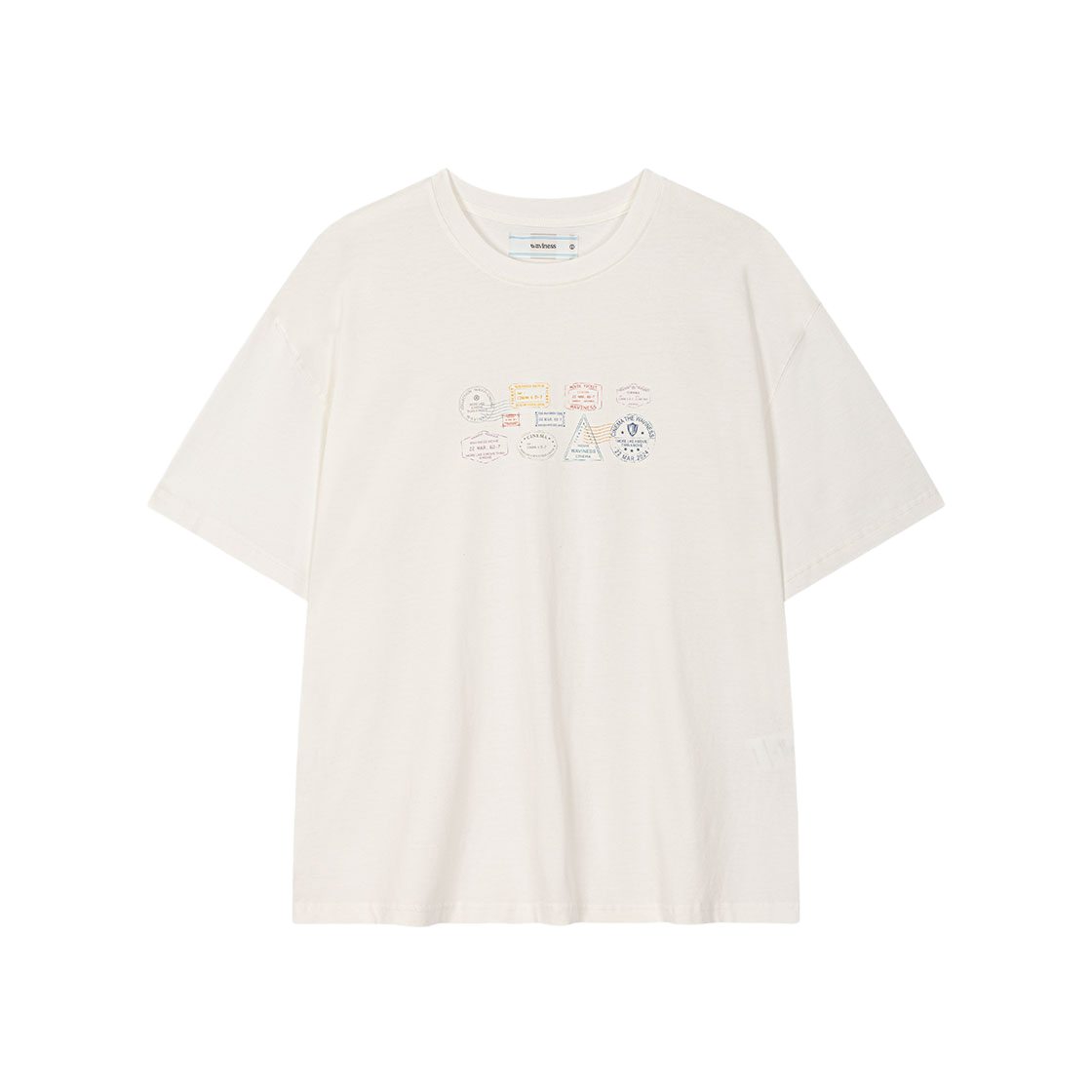 Waviness24232 Waviness Postage Stamp T-Shirt White - 대표 이미지 #1