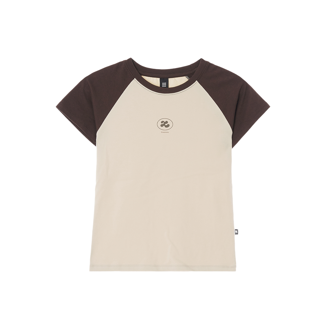 지지지 레글런 로고 티셔츠 웜 베이지(zeezeezee Z Logo Raglan T-shirt Warm Beige)
