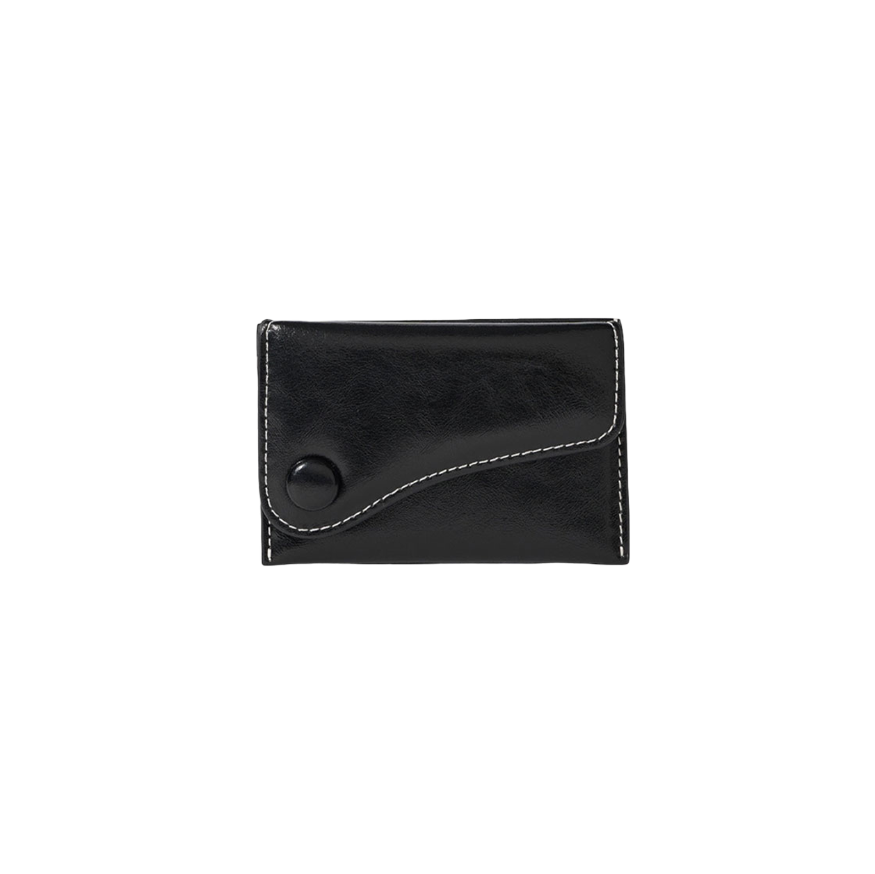 르마스크 도트 새들 슬림 미니 카드 월렛 블랙(Le Masque Dot Saddle Slim Mini Card Wallets Black) - 1