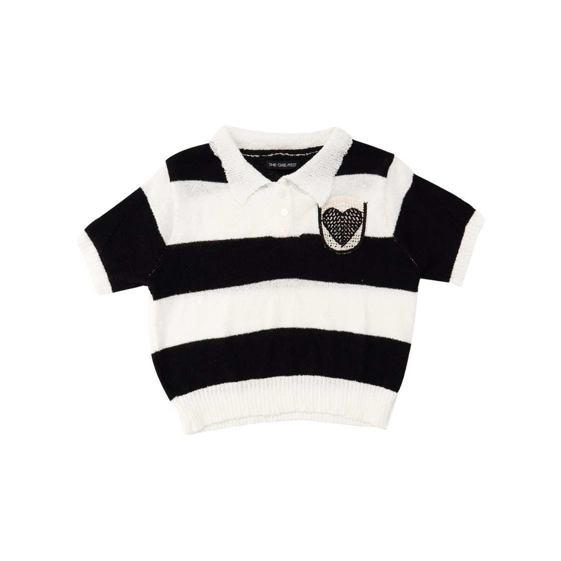 더그레이티스트 스트라이프 니트 티