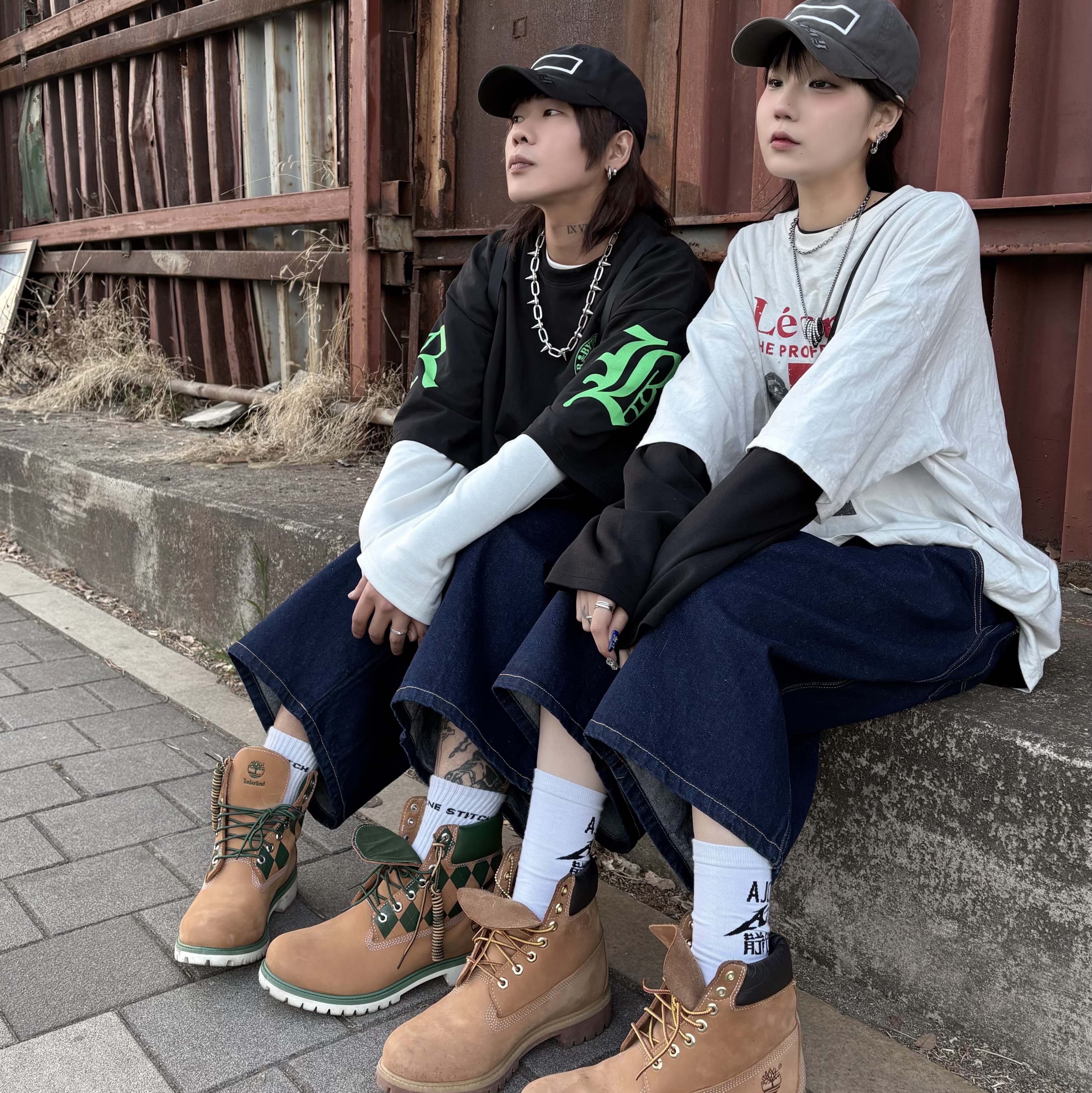 KASINA x Timberland 6 In Premium Vibram GTX Wheat, Timberland Premium 6 inch Waterproof Boot Wheat Nubuck - Wide 착용 스타일 - 2