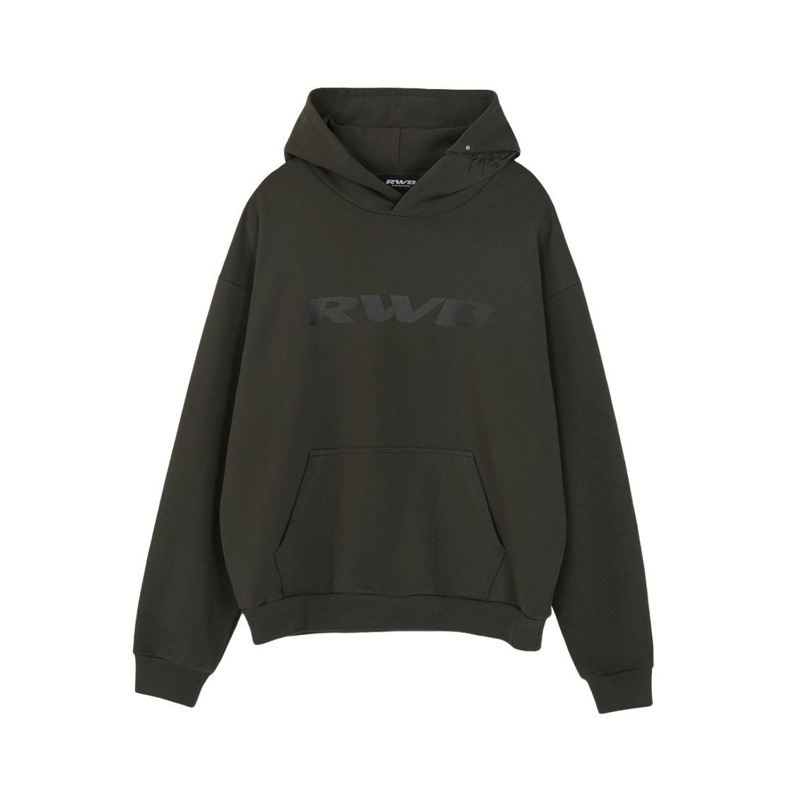 알더블유비 오토그라프 후드티 차콜(RWB Autograph Hoodie Charcoal)