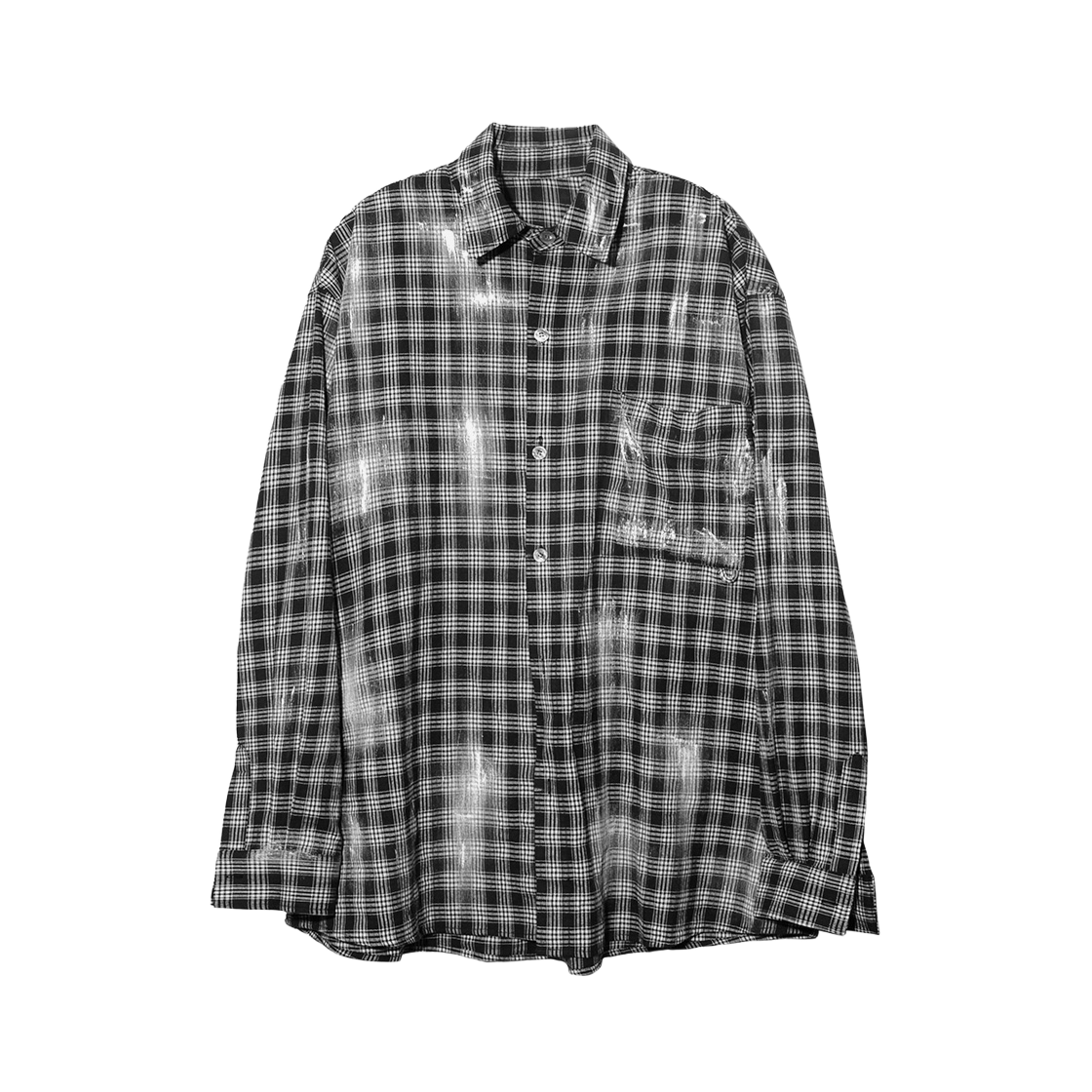 논플로어 페인터스 오버 셔츠 블랙