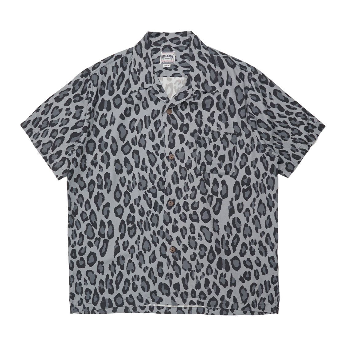 휴스턴 재팬 알로하 셔츠 레오파드 그레이 41103GY(Houston Japan Aloha Shirt Leopard Grey 41103GY) - 1