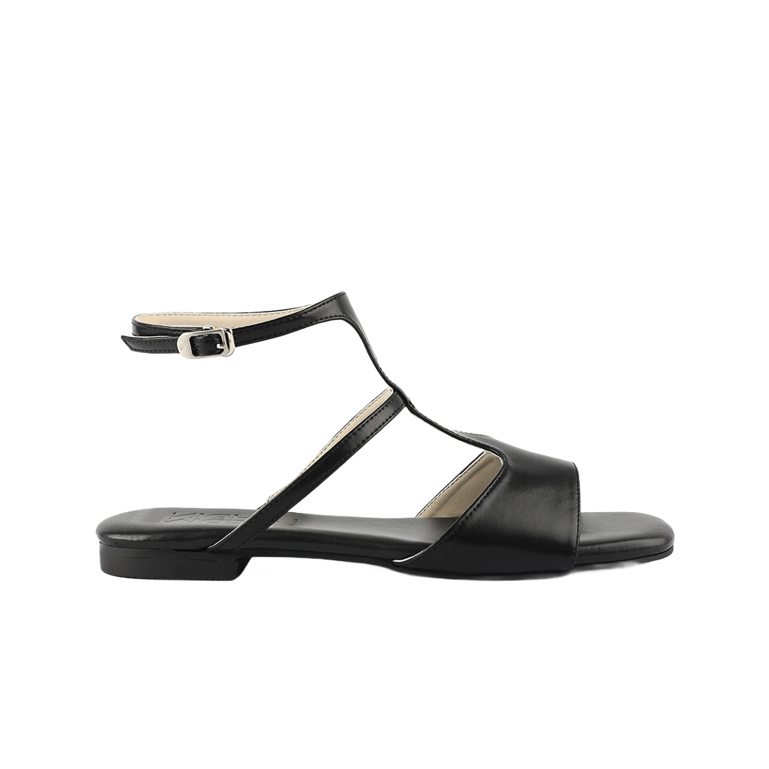 MD0279_2 Moodnight Kaya Rip Strap Gladiator Sandals Black