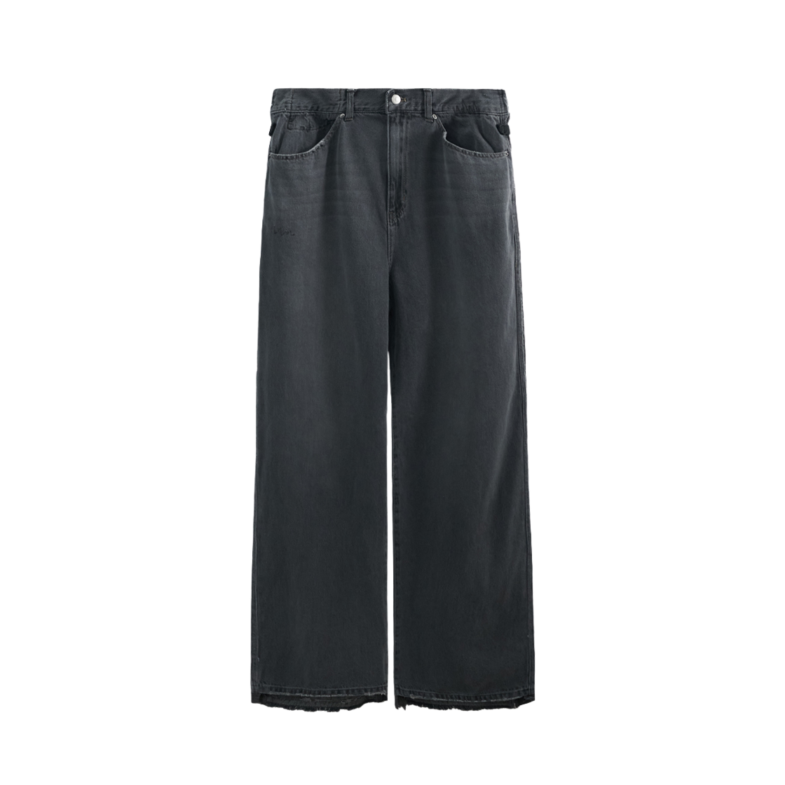 PL4OPT0901BC Polyteru Rebuild Gosima Denim Pants Type 001 (Block) Washed Black - 대표 이미지 #1