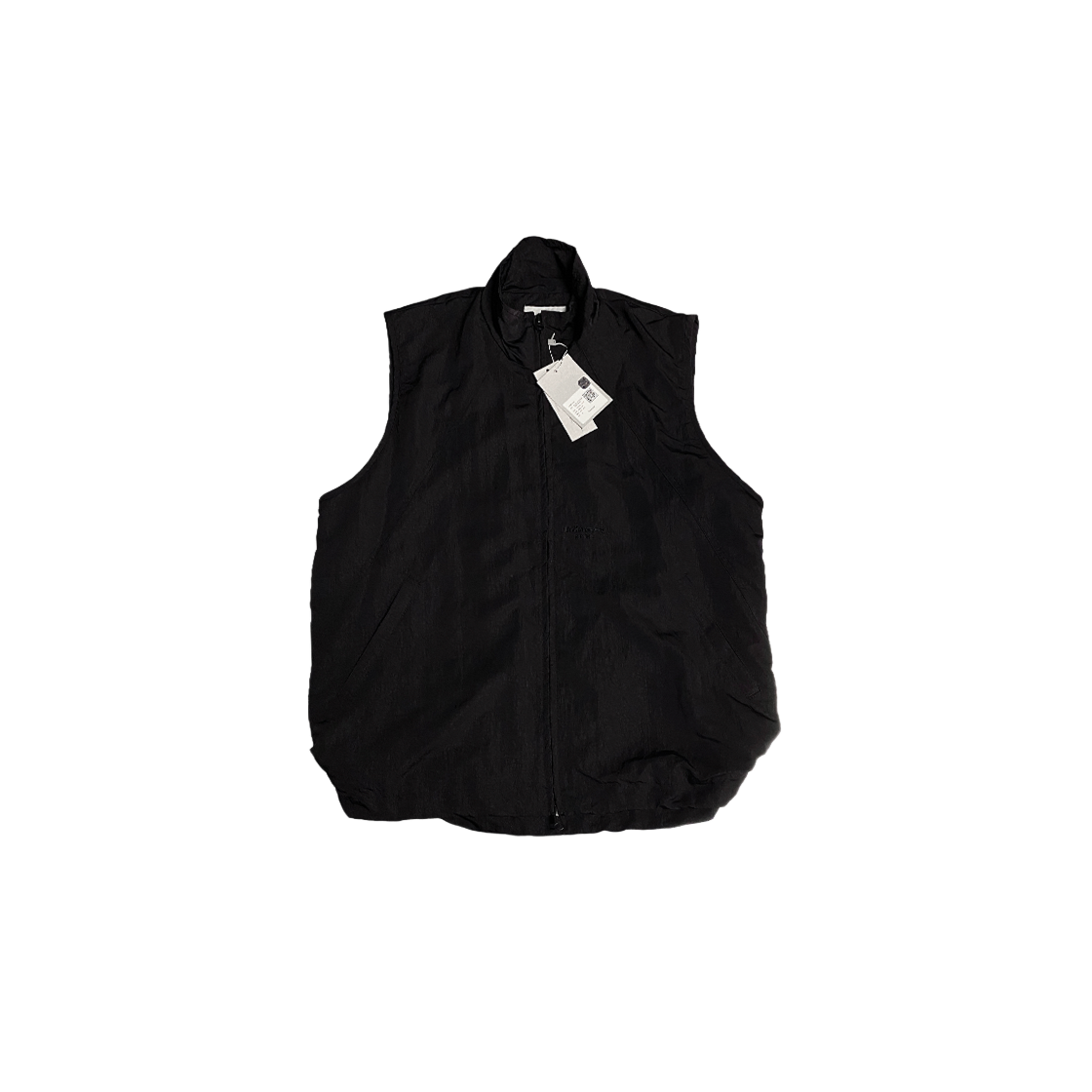UMCM40BK Undermycar Mu.40 Anti Fxxking Logo Play Basic Nylon Vest Black - 대표 이미지 #1